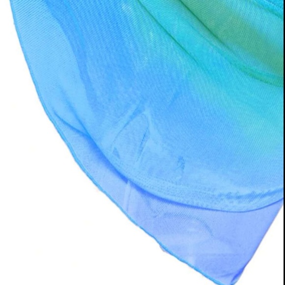 Ombré tie size knot sheet mesh cover up nwt - Picture 4 of 6